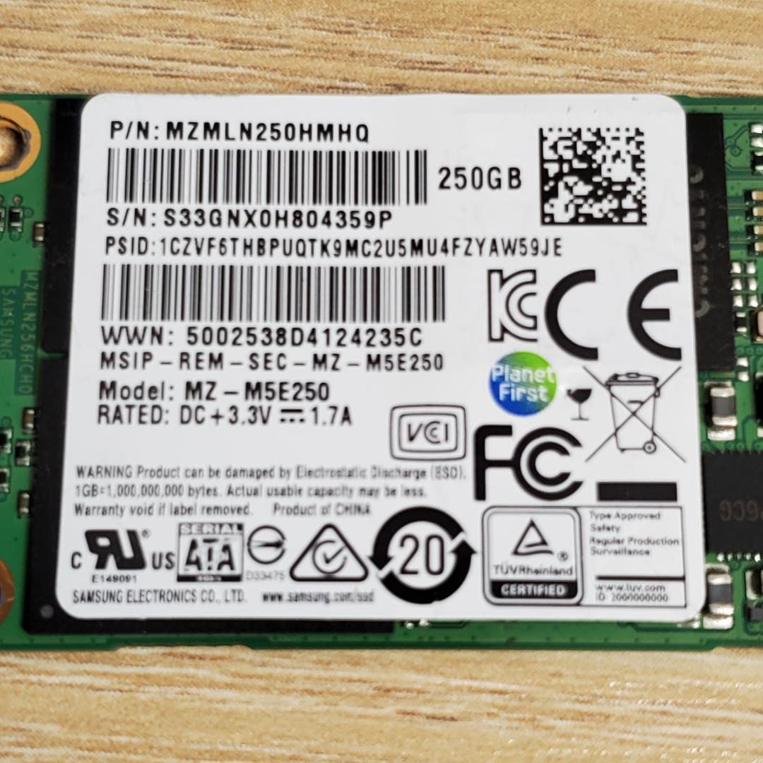 ★Samsung 850 EVO mSATA SSD 250GB 5個セット★