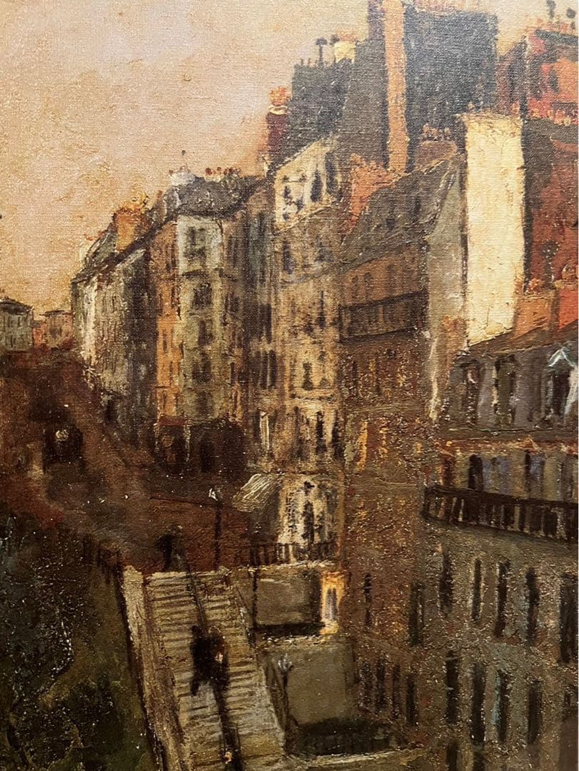 ユトリロ 絵画 ミュラー通り額縁 アート インテリア