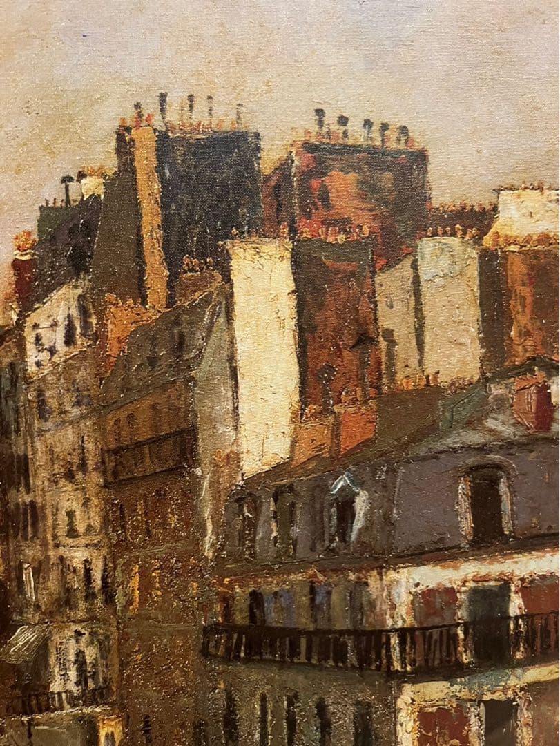 ユトリロ 絵画 ミュラー通り額縁 アート インテリア