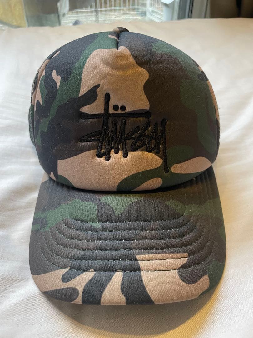 Stüssy 迷彩キャップ メッシュ素材