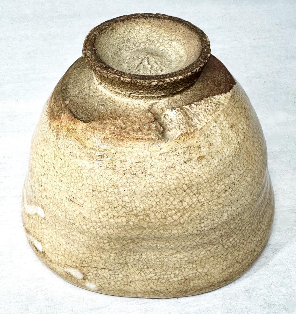 時代物 古井戸茶碗 詩文落款 高麗 李朝 茶道具 ウブ品 朝鮮古玩WWTT239