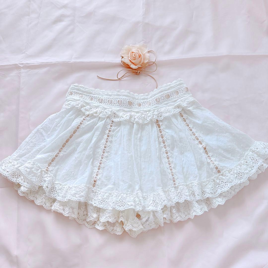 LIZLISA リズリサ スカパン キュロット レース フリル 姫 平成 当時物