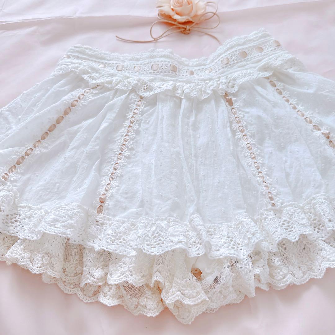 LIZLISA リズリサ スカパン キュロット レース フリル 姫 平成 当時物