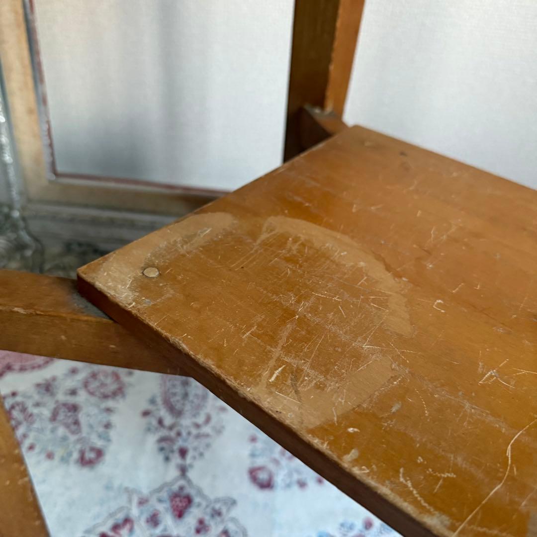 ビンテージ　昭和レトロ　サイドテーブル　花台　古道具　家具　店舗什器　木製