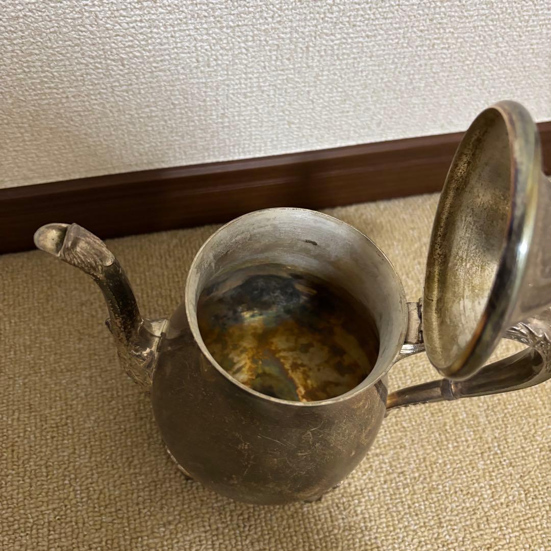 イギリスアンティーク　ティーポット 銀食器 silver plated