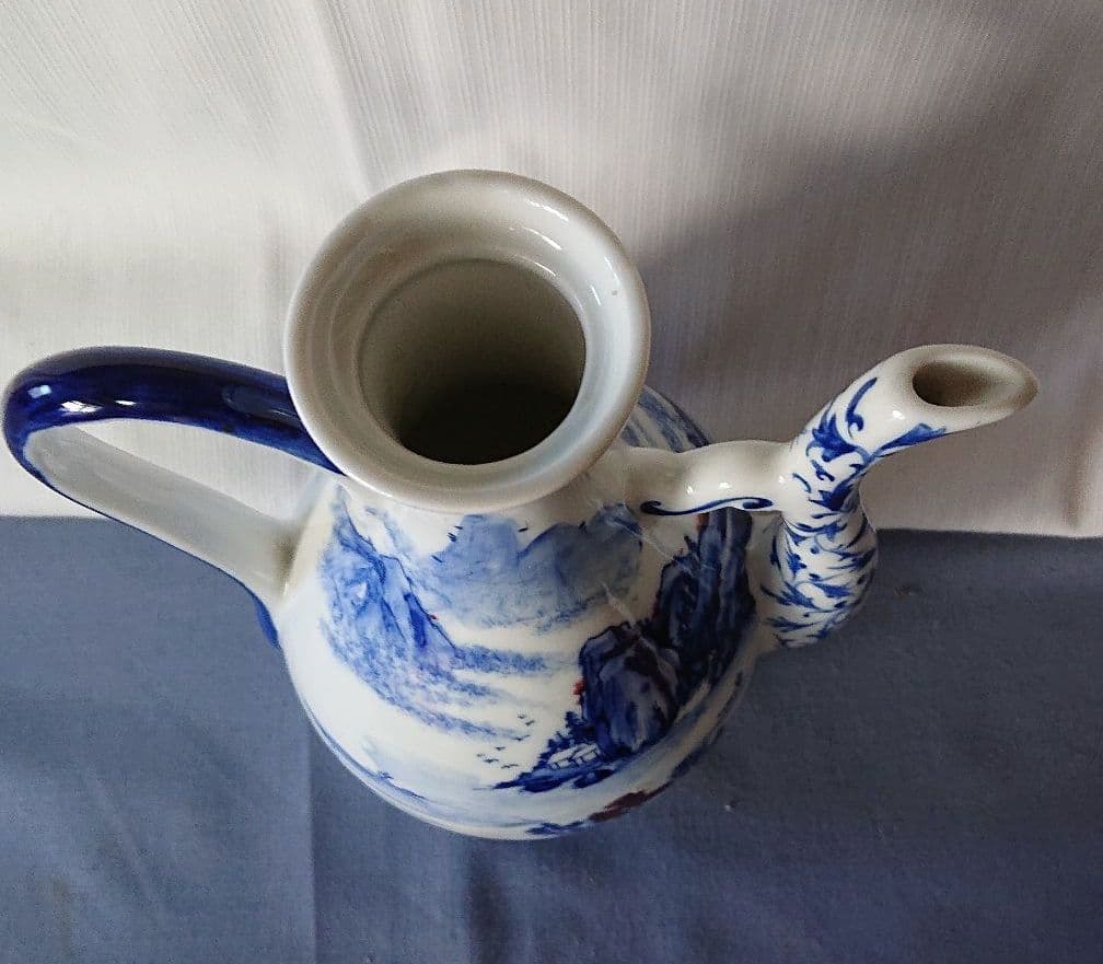 中国染付け水注