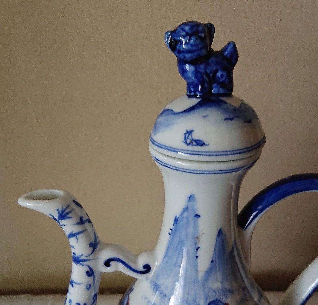 中国染付け水注