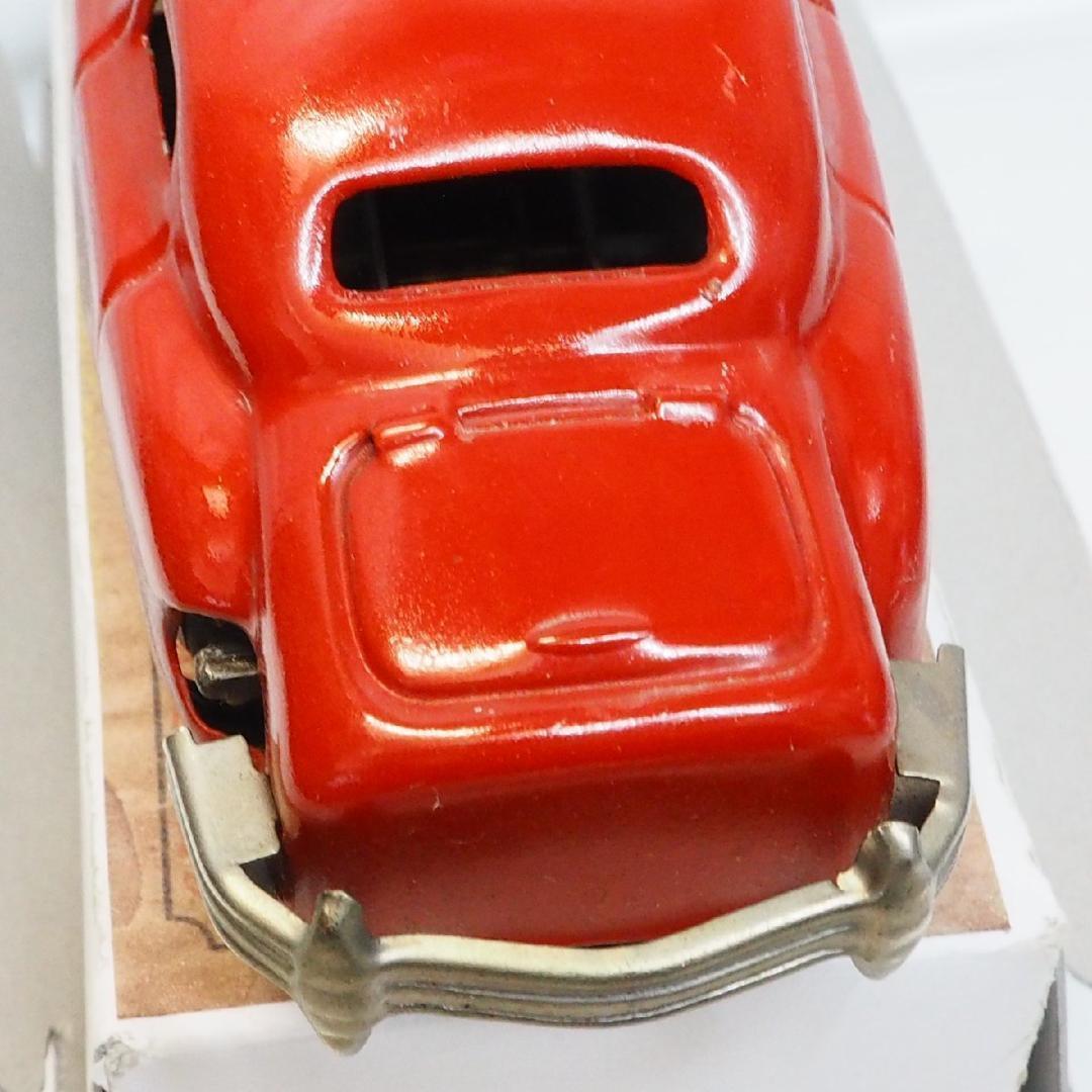 KSG【占領下の日本製パズルカー赤ゼンマイ】ブリキtin toy car箱コピー