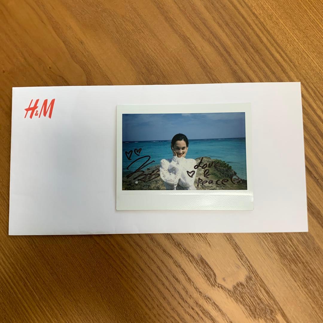 水原希子　直筆サイン チェキ　コラボ