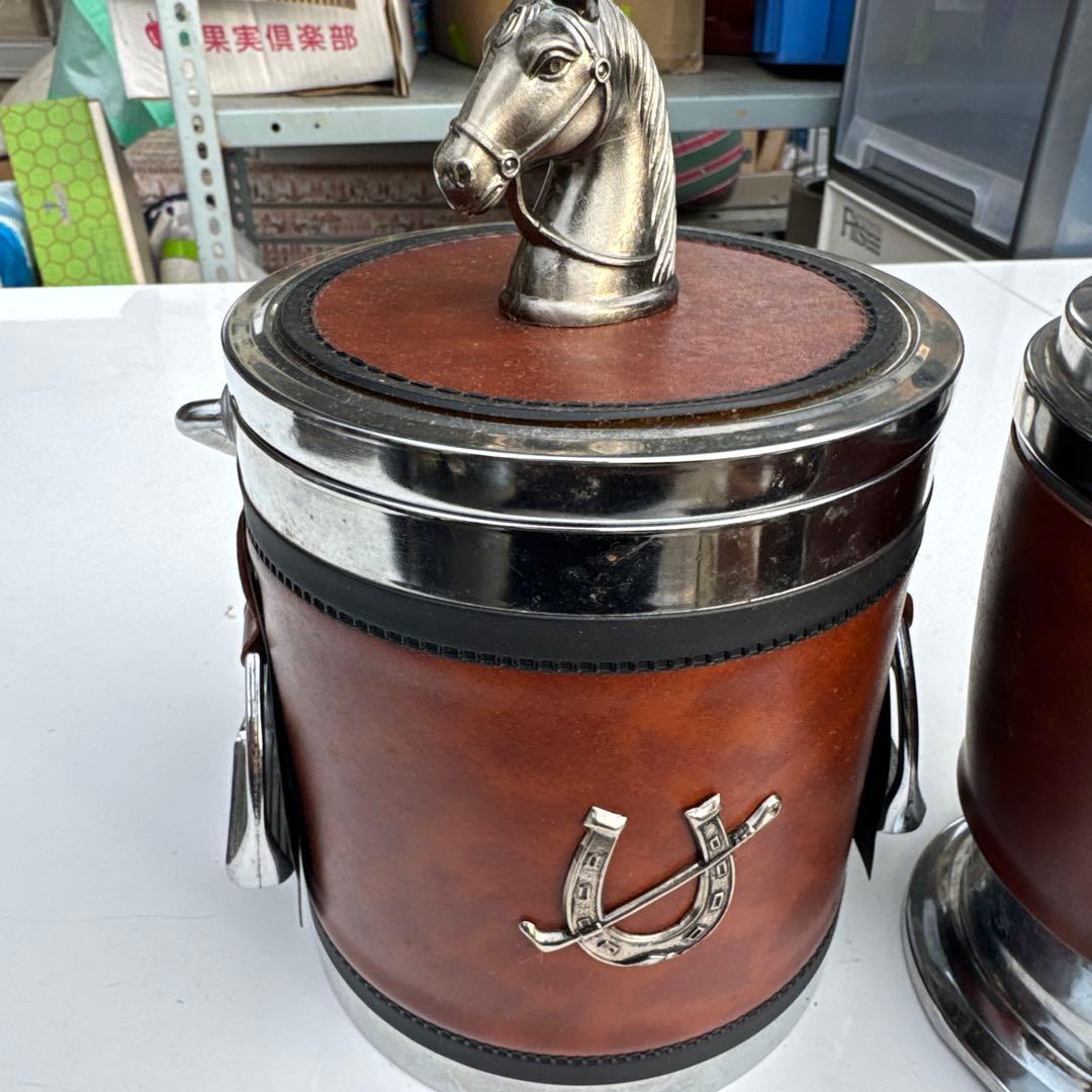 60-70年代　アイスペール　水差し　馬　蹄鉄　昭和レトロ