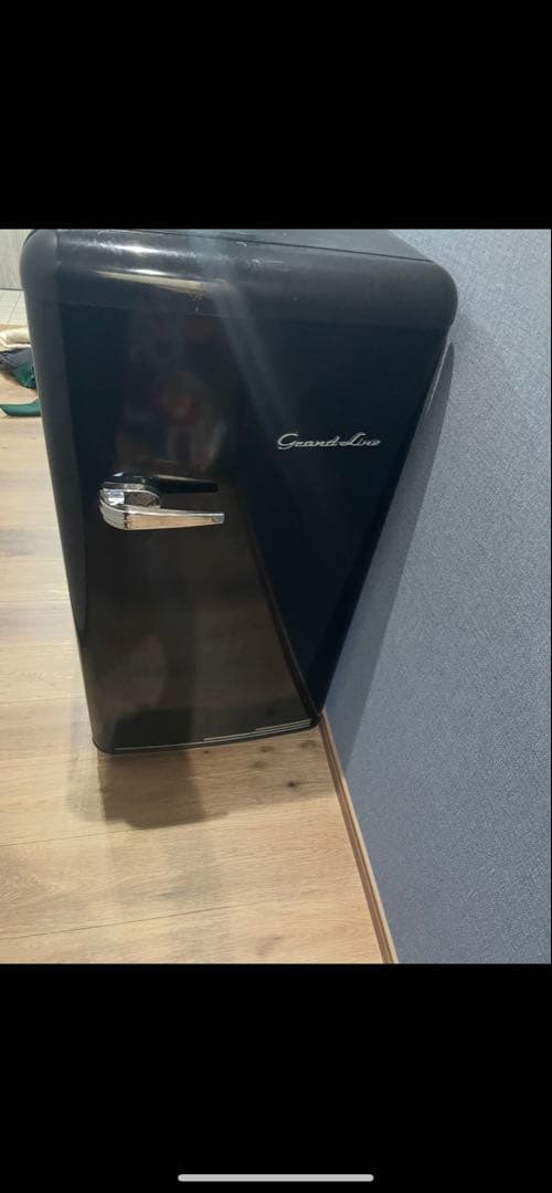 レトロブラック冷凍庫 北海道千歳市