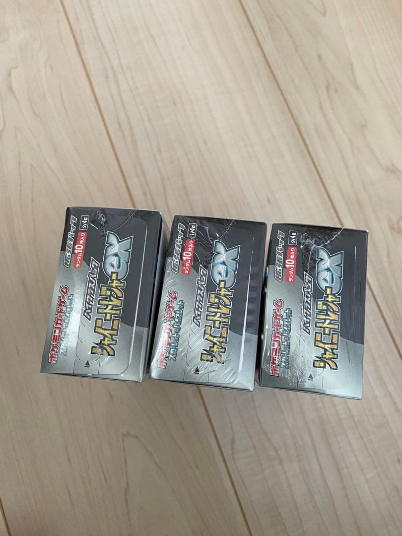 ポケモンカード シャイニートレジャーex BOXシュリンク付き×3