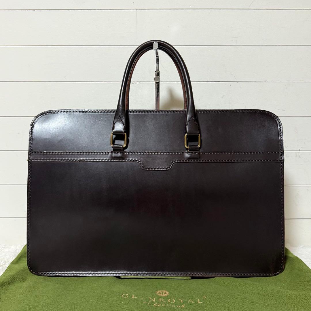 ⭐️未使用級⭐️ GLEN ブリーフケース　ブライドルレザー　ブラウン