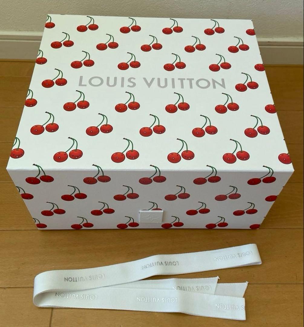 ルイヴィトン✖️村上隆　空き箱　ラッピングリボン　チェリー　美品　大きめサイズ