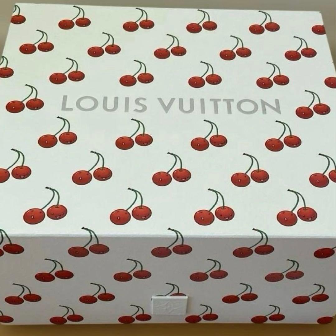 ルイヴィトン✖️村上隆　空き箱　ラッピングリボン　チェリー　美品　大きめサイズ