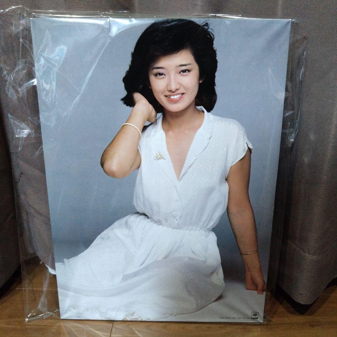 山口百恵 40年以上前 当時物 ソニーレコード非売品 木製パネル