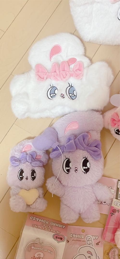 エスターバニー　ぬいぐるみ　ヘアバンド　バッグ　シュシュ　パスケース　まとめ売り