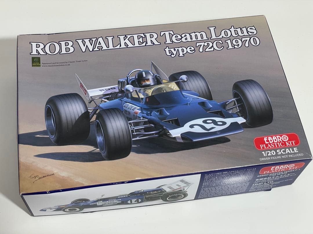 エブロ 1/20 ロブ ウォーカー チームロータス タイプ72C 1970