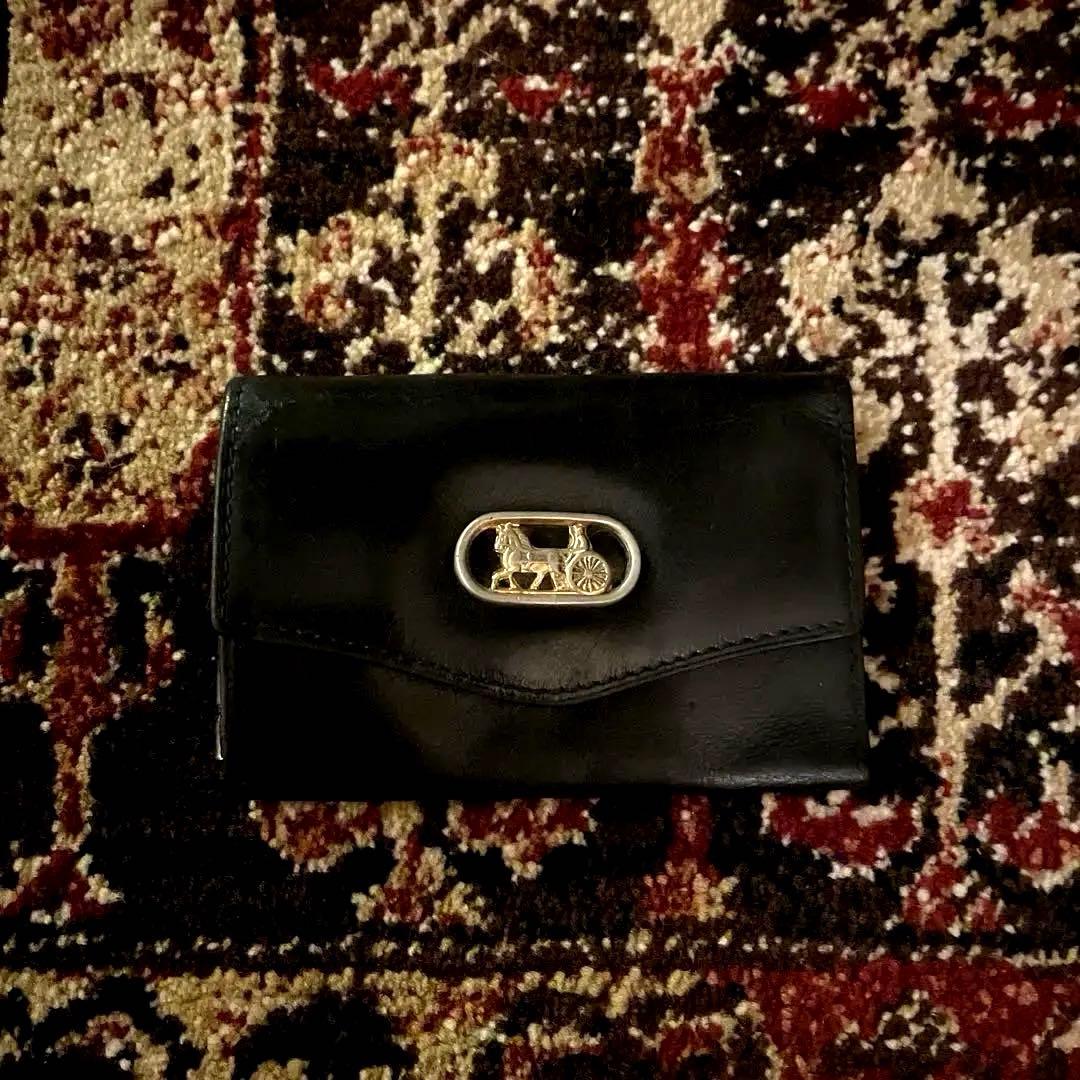 セリーヌ CELINE 本革6連キーケース ブラック