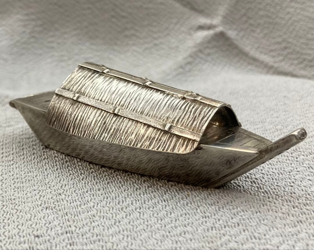 B357s 船形塩入れ　ソルトシェイカー　STERLING950 銀　調味料