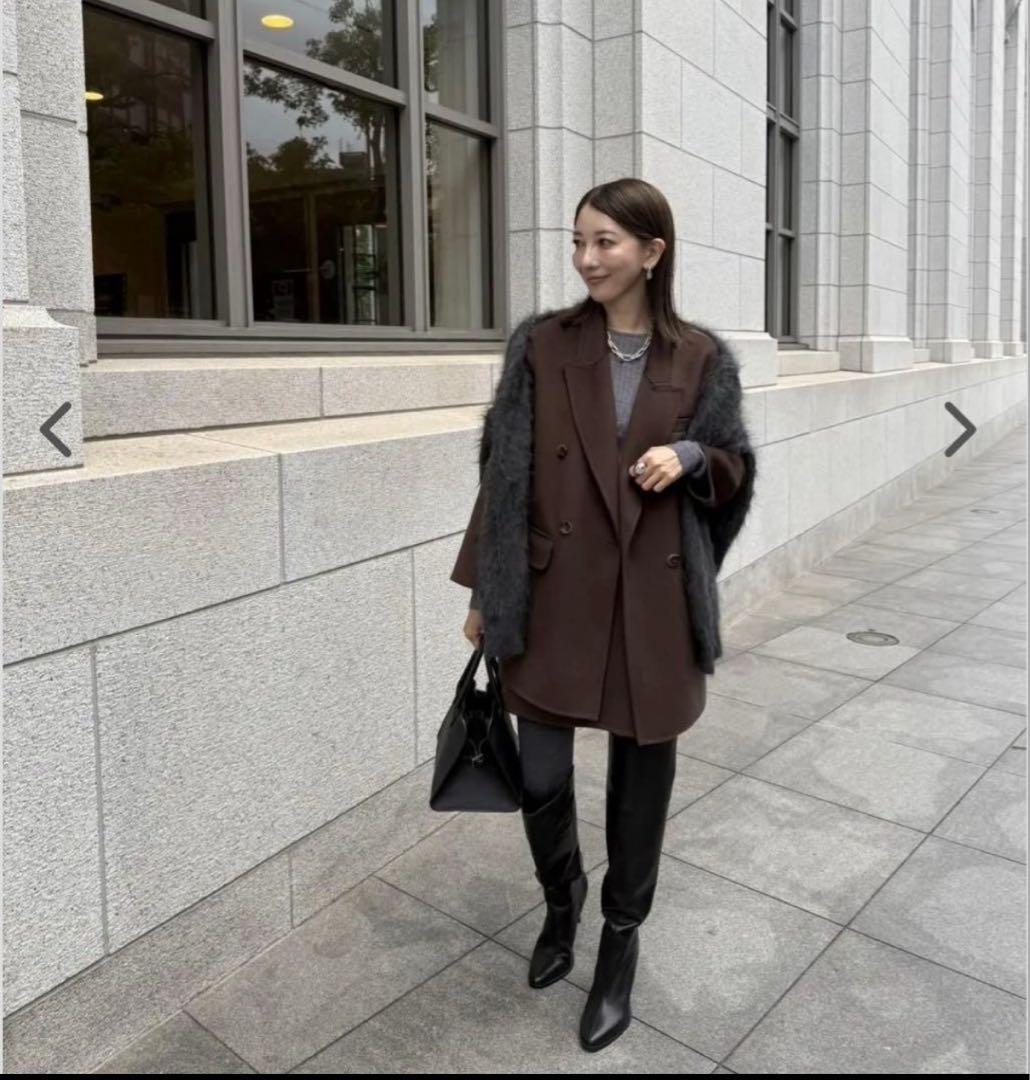 【Saki collaboration】ウールダブルフェイスジャケットコート