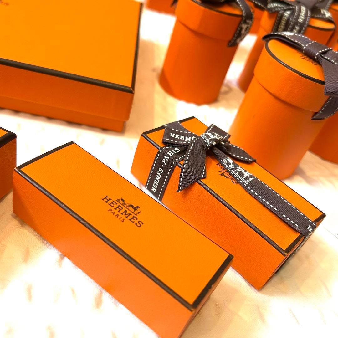 【新品同様多数】極上美品　エルメス25点ボックス空箱カレ90財布ツイリー化粧品用