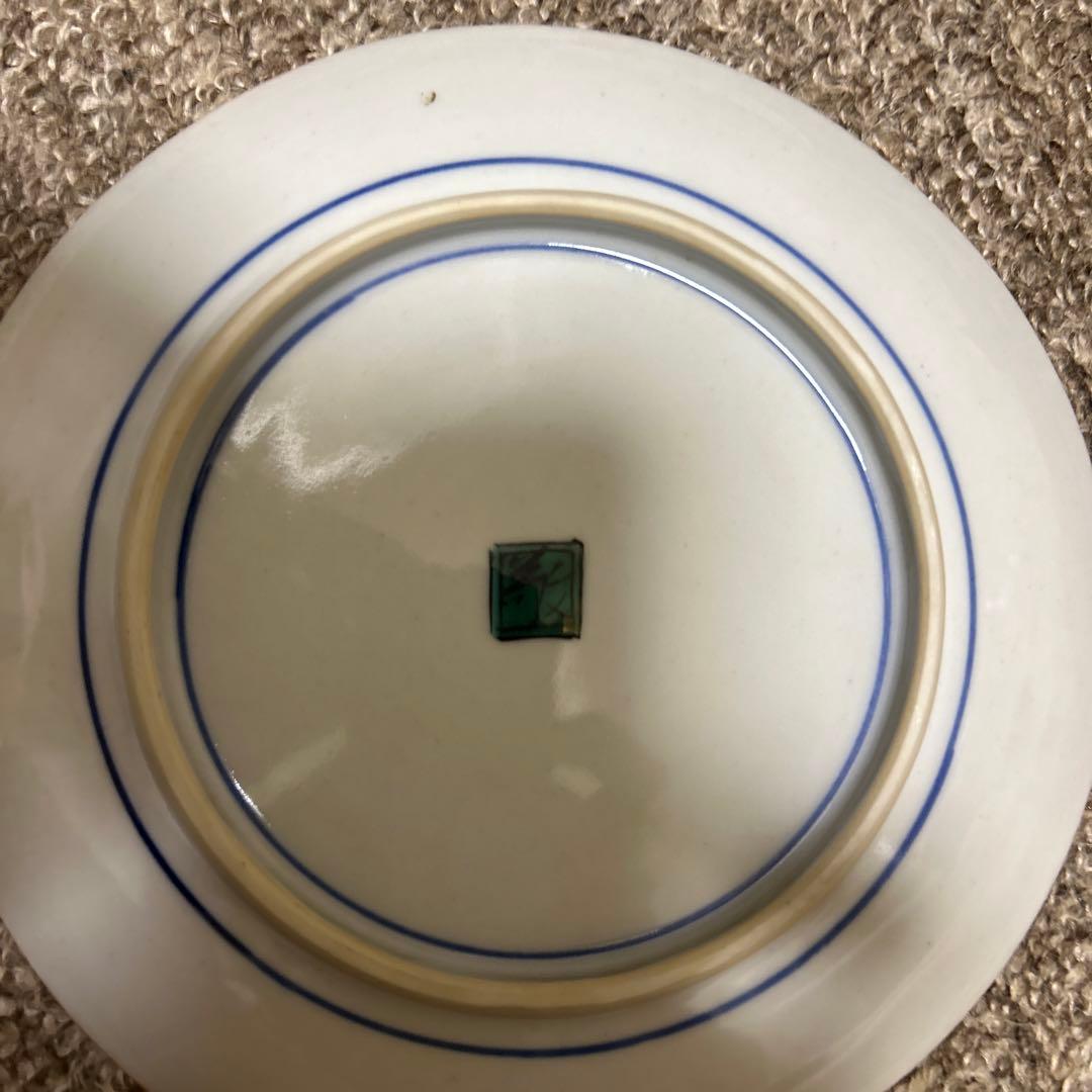 ④中村敬介　色絵桃図　飾り皿