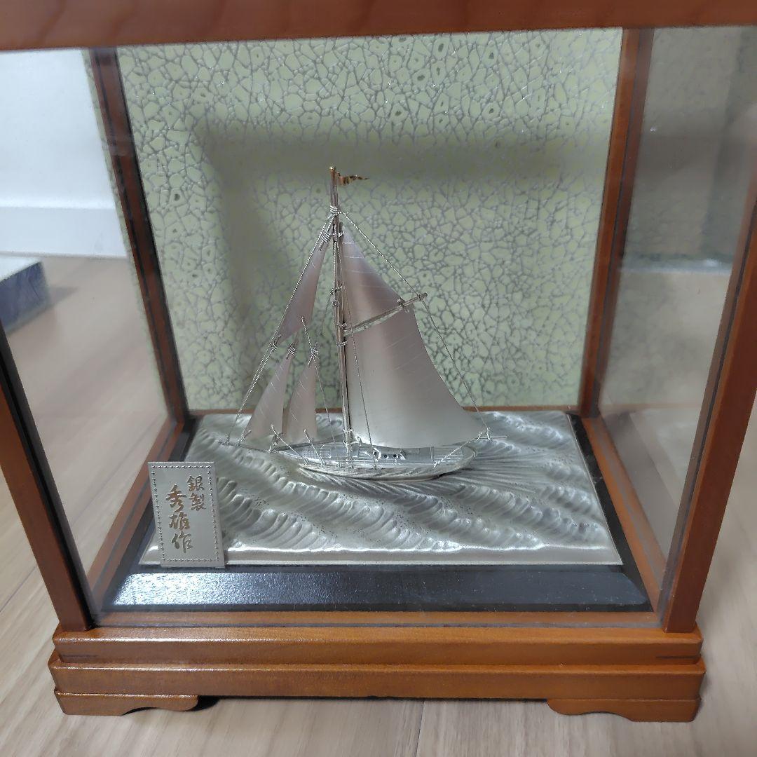 銀製ヨット 置物 シルバー製