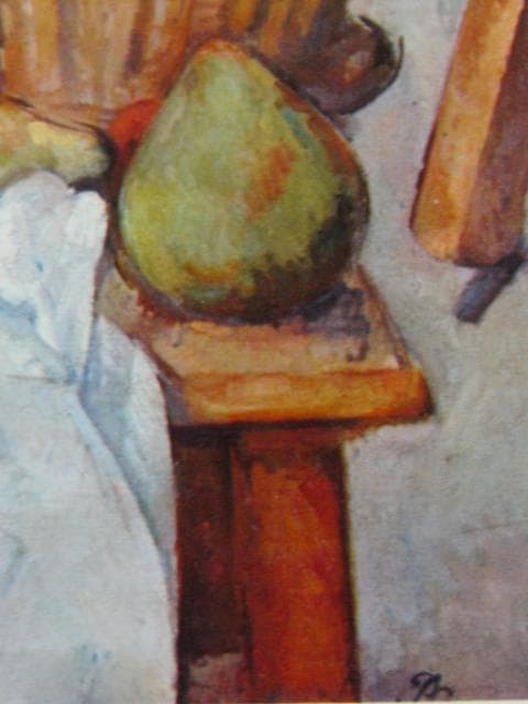 ポール・セザンヌ、【籠のある静物】、希少な画集画より