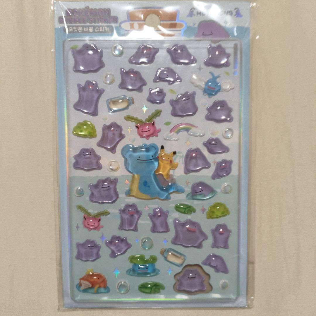 韓国限定 ポケモン メタモン ボンボンドロップシール