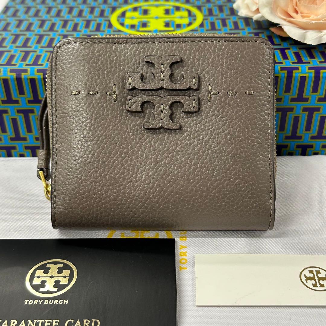 新品同様‼️ 現行　トリーバーチ　TORYBURCH 財布　折り財布　マックグロー