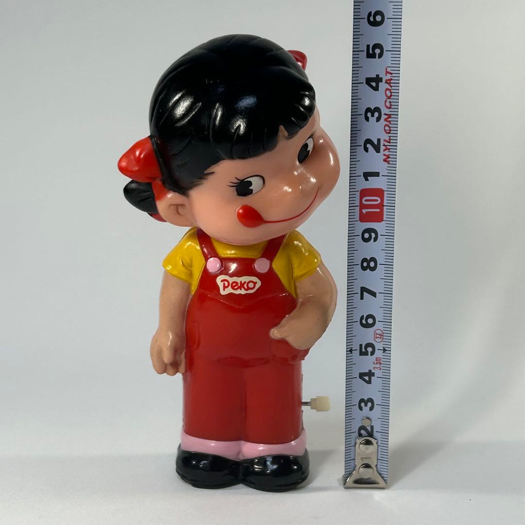 不二家　ペコちゃん　首振り人形　ゼンマイ人形　レトロ