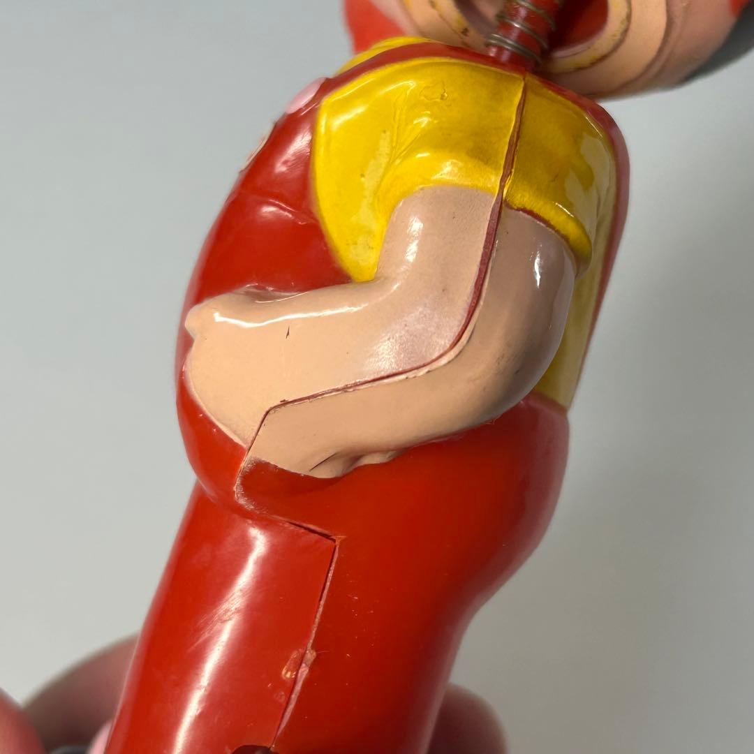 不二家　ペコちゃん　首振り人形　ゼンマイ人形　レトロ