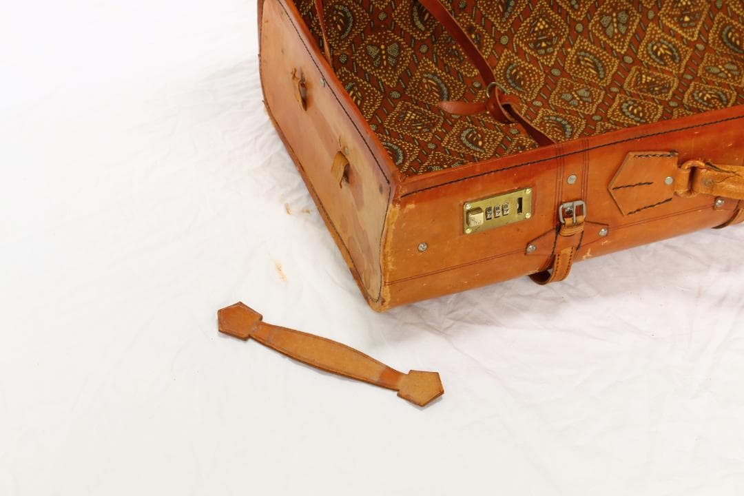 レザー風？旅行かばん クラシックスタイル