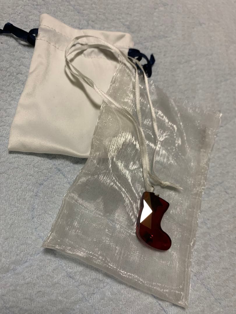 スワロフスキー　クリスマス　オーナメント　ブーツ　チャーム