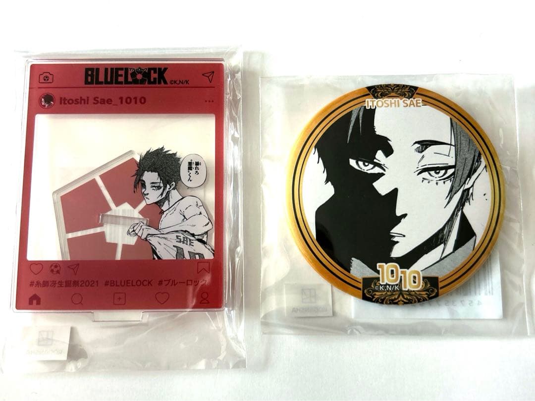ブルーロック プリンセスカフェ 糸師冴 バースデー 缶バッジ アクリルスタンド