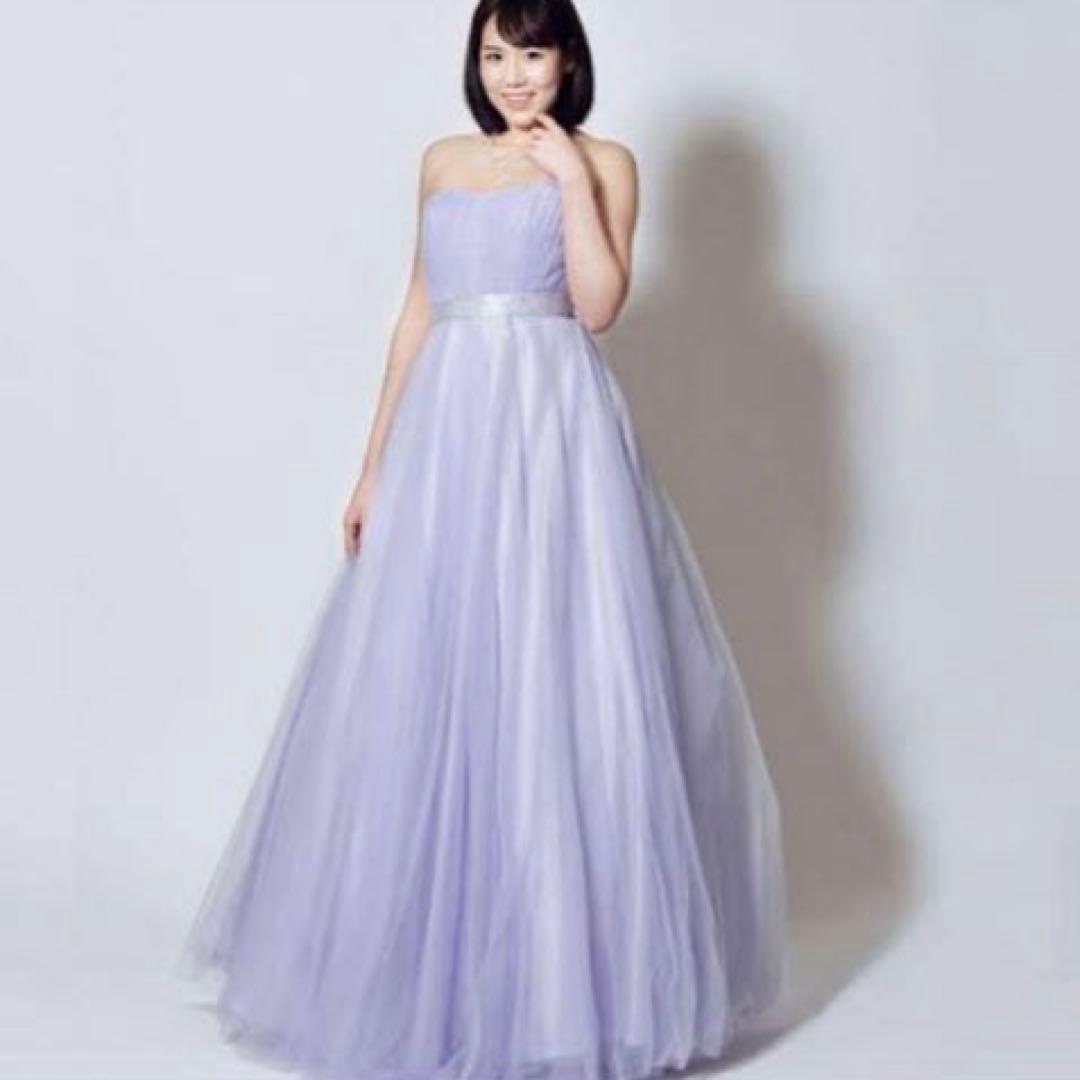 ドレスルームアミ ami ボリュームドレス ロングドレス 水色 紫 演奏会用