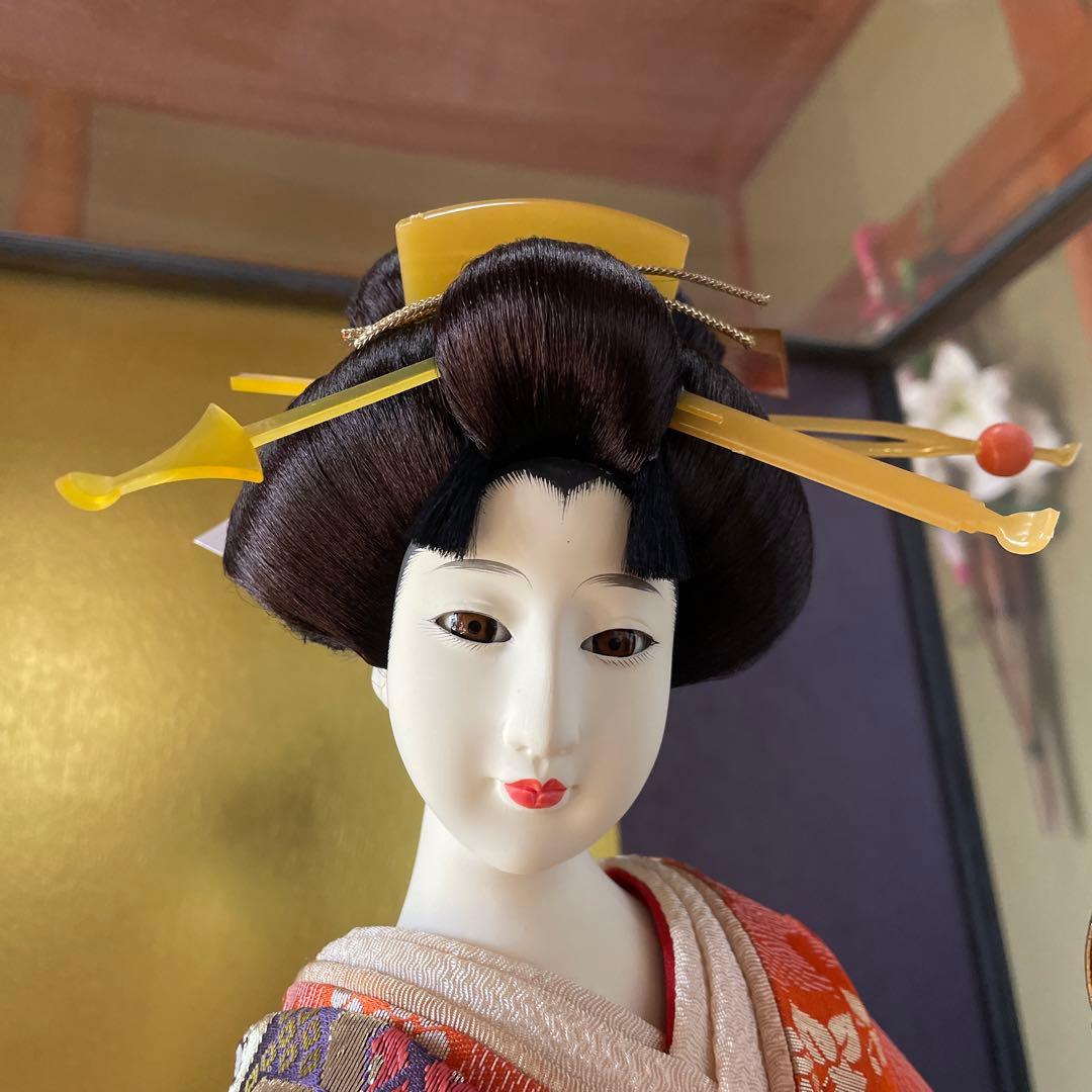 尾山人形　日本人形　ケース保存　紫峰作