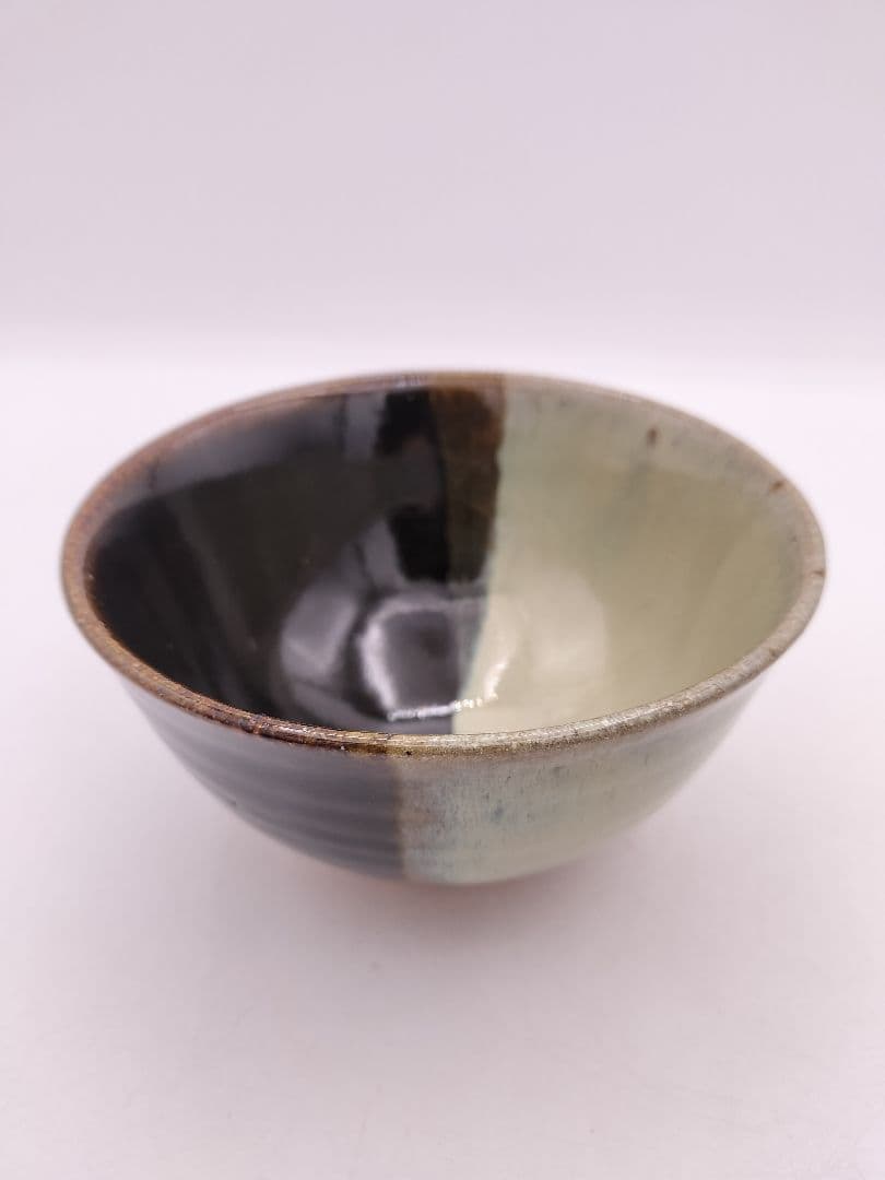 c596 数茶碗 朝鮮唐津 片身変り 10客 武村利左衛門 木箱 茶道具 古物