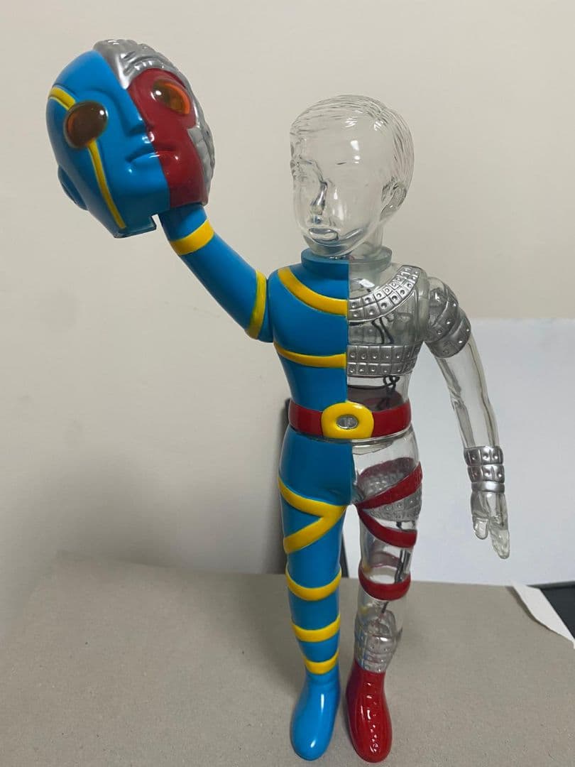 在庫最後 改造人間 キカイダー ソフビ スケルトン クリア 25cm キラキラ版