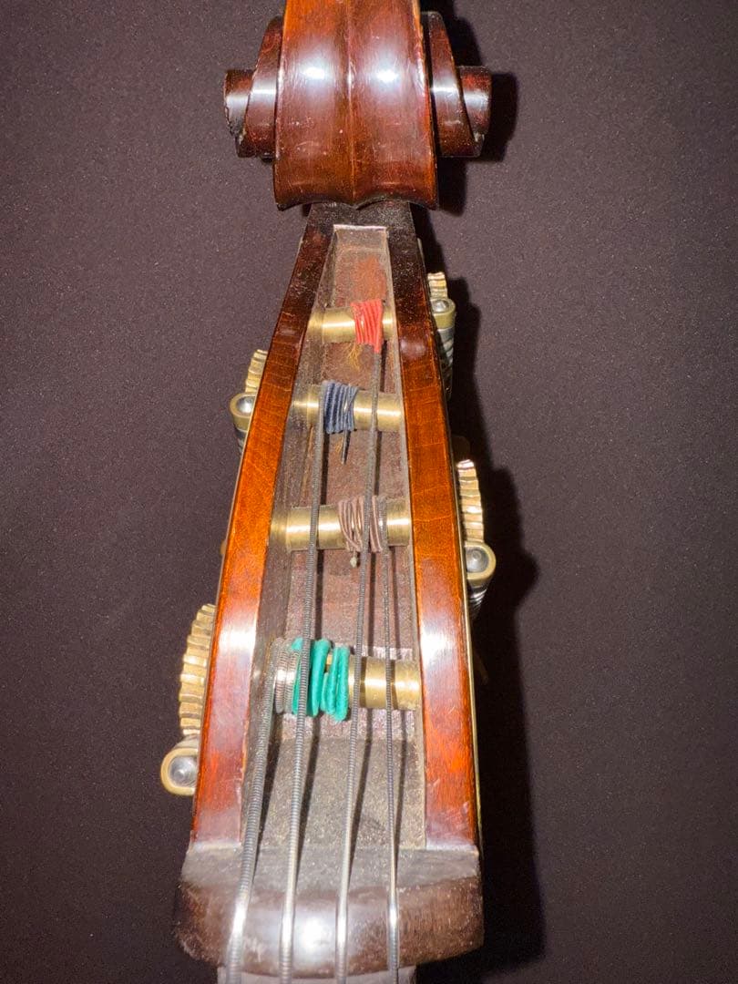 引取り限定 コントラバス 本体 エマニュエル・ヴィルファー 側面に割れ有り