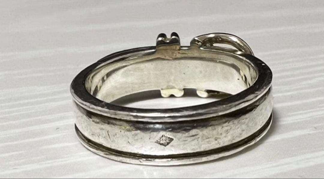 HERMES サンチュール 49 シルバー×イエローゴールド コンビリング