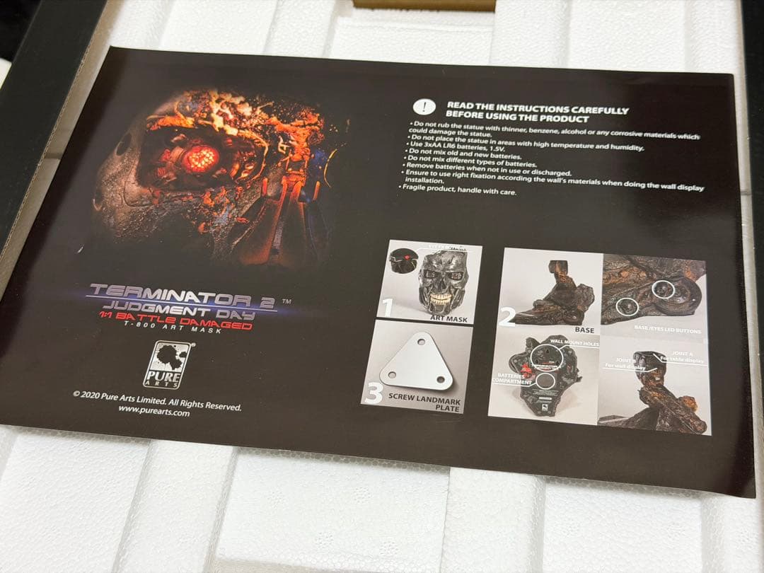 ターミネーター2 T-800 エンドスケルトン アートマスク バトルダメージ
