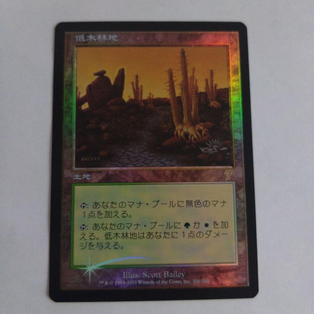 MTG 低木林地 foil 初版 日本語