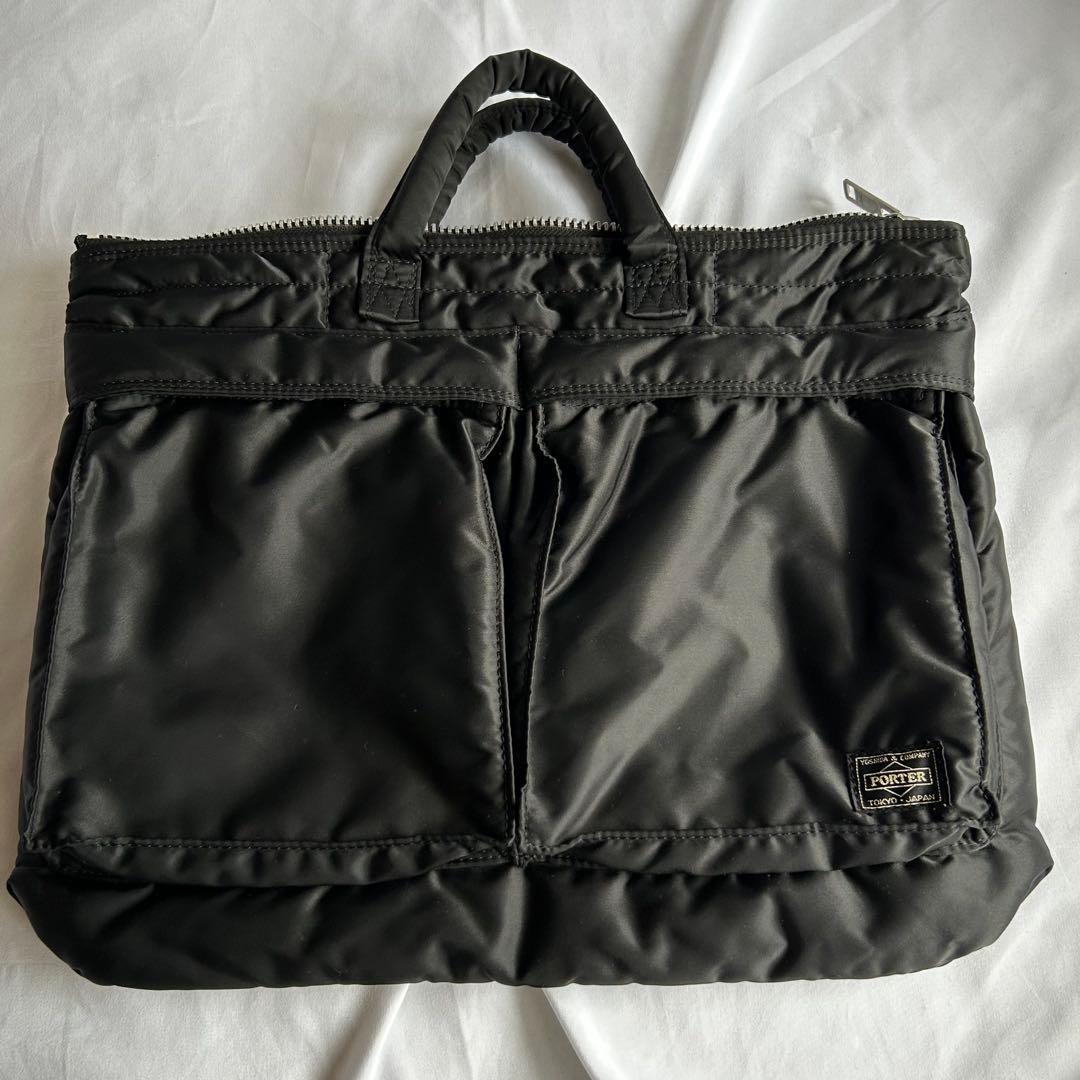 【美品】PORTER ポーター タンカー ブリーフケース S ビジネスバッグ　黒