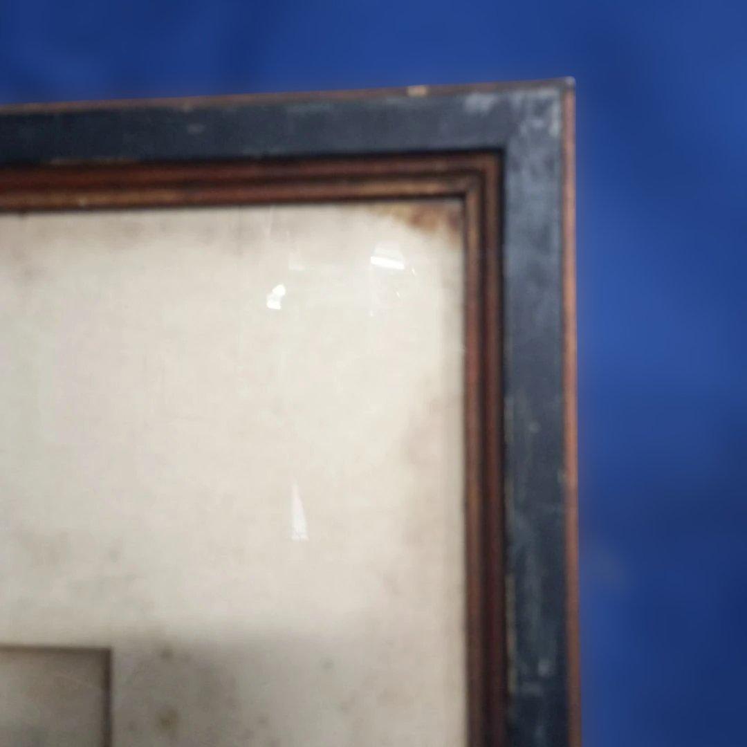 5677）此木三男（このきみつお） エッチング「耳立てて師の話聞きたまえ」EA