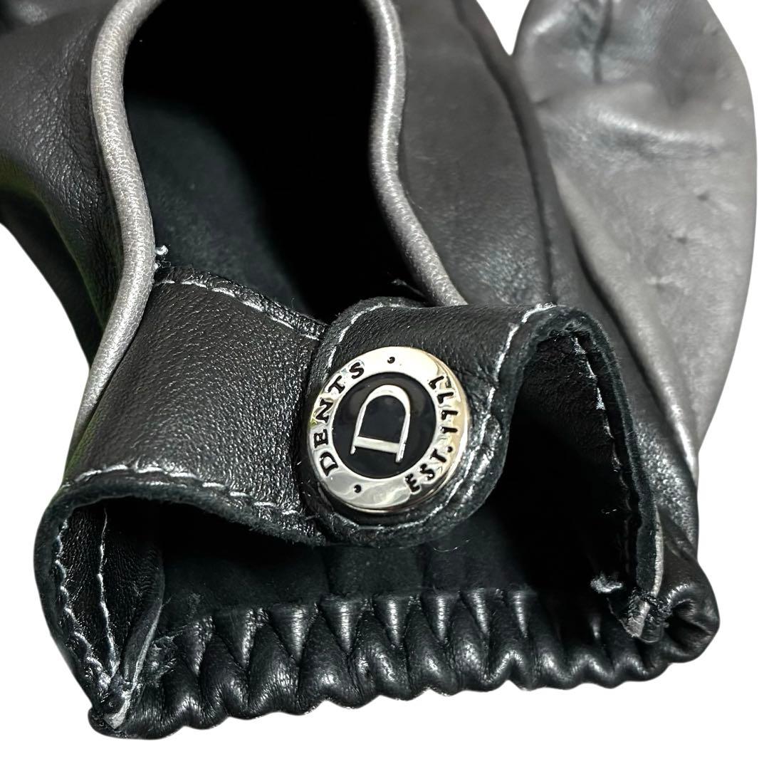 DENTS デンツ 柔らかいレザー 本革 グローブ 手袋 バイカラー 英国製 M