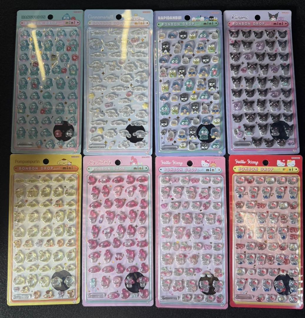 【正規品】ボンボンドロップシール サンリオmini コンプ 全8種 ②