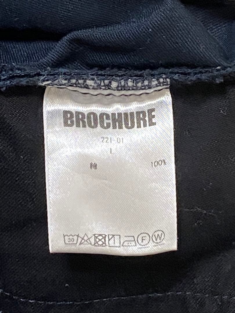 BROCHURE 1P CHINO NAVY サイズL ワイドパンツ タグ付き