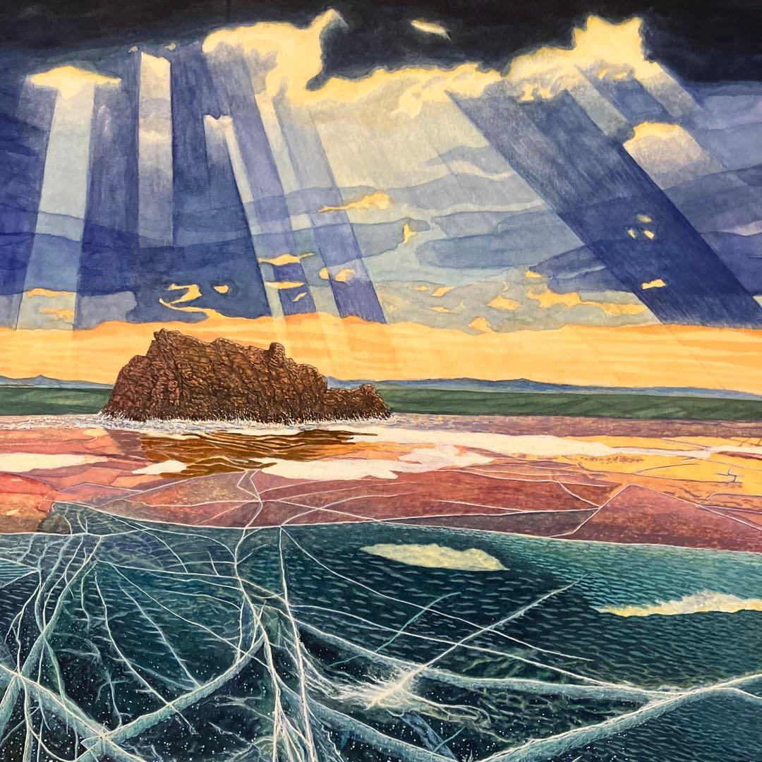 凍結のバイカル湖